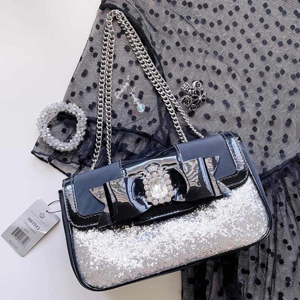 NWT My Flat in London | Brighton Black Greenwich Bag with Dust Cover